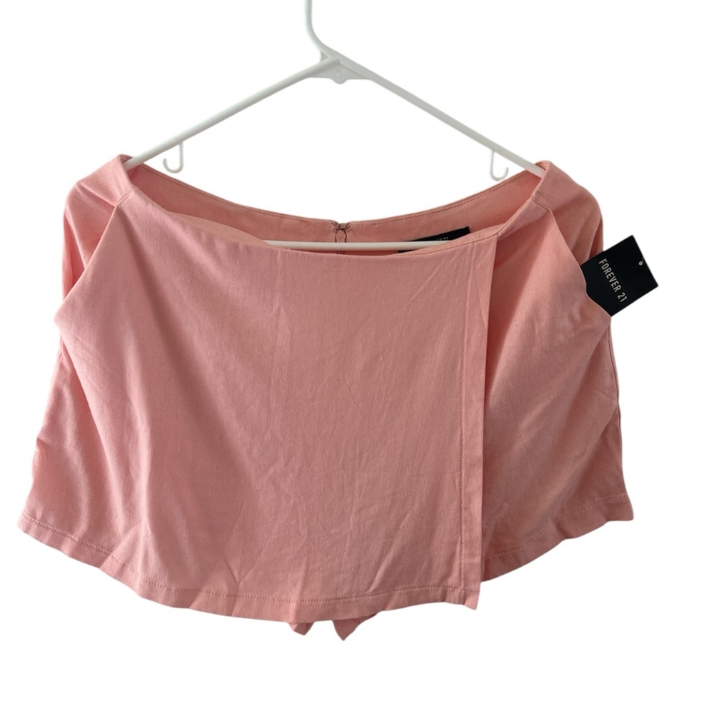 Forever 21 Blush Pink Off-Shoulder Top